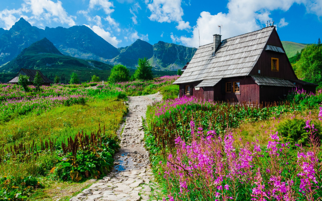 A landscape shot of tatra mountains 